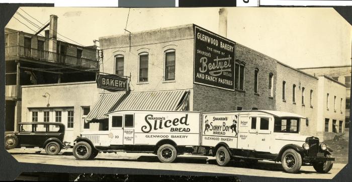 Glenwood Bakery and delivery trucks