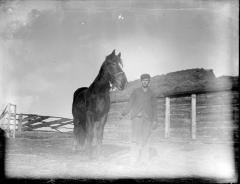 Swenson, Henry and horse
