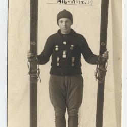 Making a Record at the Inter-State Ski Tournament, Glenwood, Minnesota