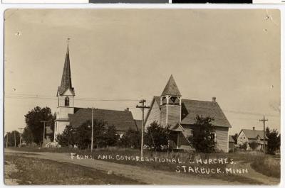 Fron and Congregational Churches, Starbuck, Minn.