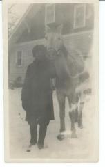 Angeline Torguson and her horse