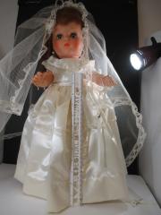 Bridal Doll with Dress, Veil, Shoes, and Bracelet