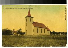 Church and School House, Terrace, Minn.