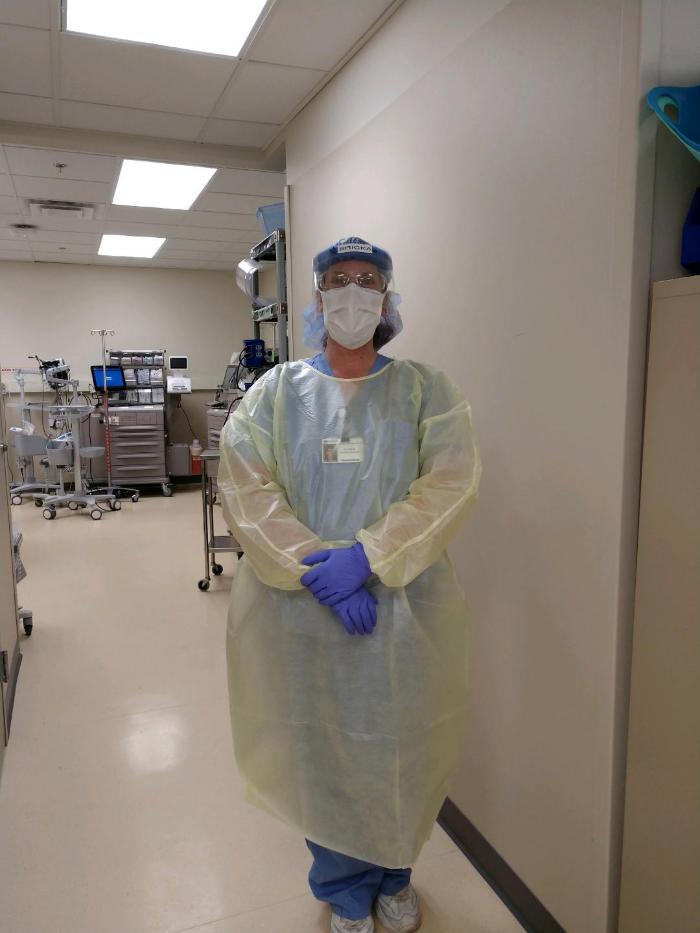 Ericka Schaper in PPE