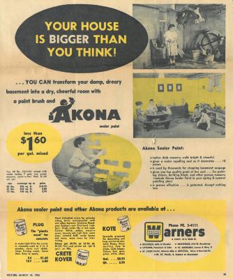 Akona Chemical Sealer Paint Advertisement