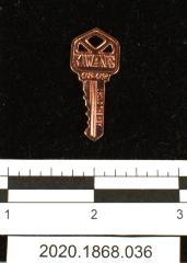 Kiwanis lapel pin in the shape of a key