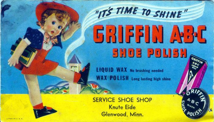 Griffin A-B-C Shoe Polish card