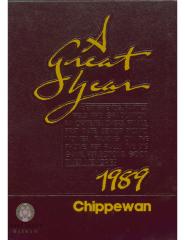 Starbuck High School 1989 yearbook "Chippewan" Starbuck, Minnesota