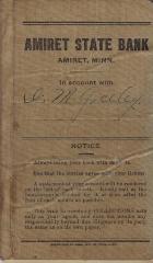 A.M. Greeley Account Book at Amiret State Bank