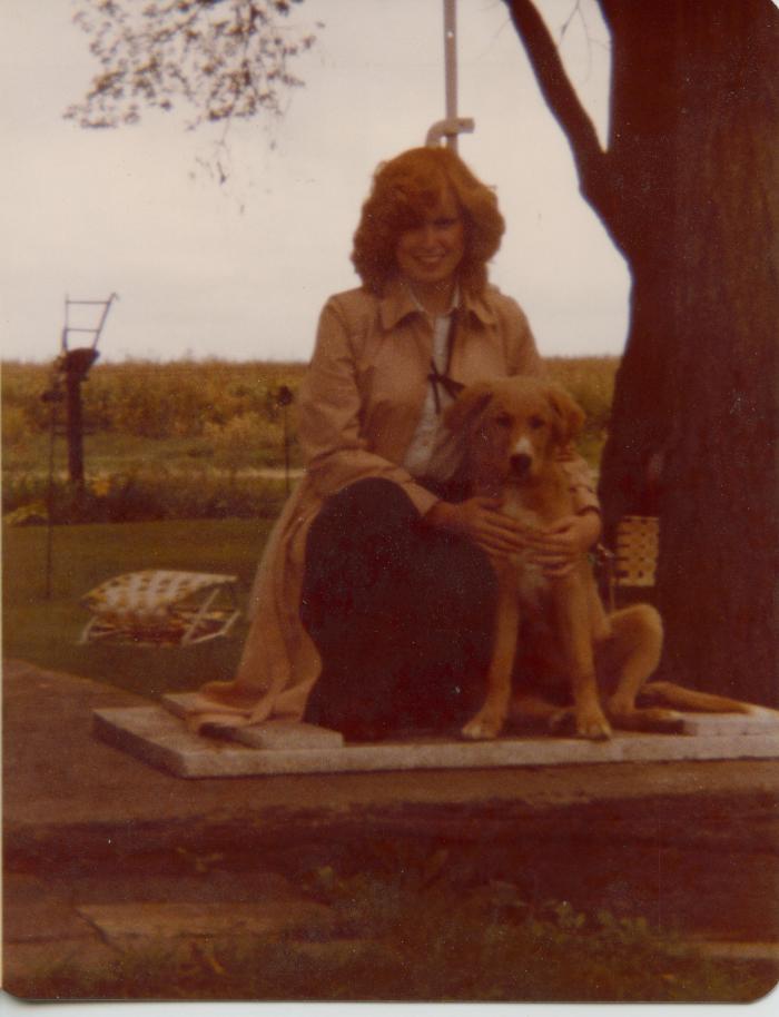 Karen George with Dog