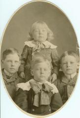 Four unidentified children