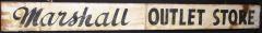 "Marshall Outlet" Store Sign