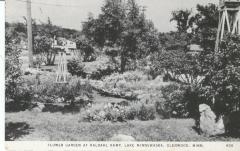 Flower Garden at Kaldahl Kamp, Lake Minnewaska, Glenwood, Minn.