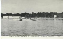 Lakeside Ballroom Speedboats on Lake Minnewaska, Glenwood, Minn.