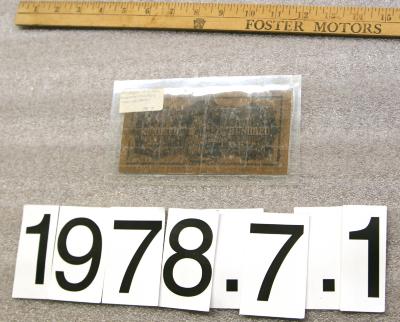 Note, Confederate
