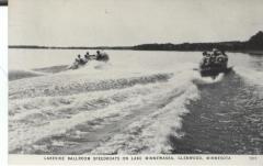 Lakeside Ballroom Speedboats on Lake Minnewaska, Glenwood, Minn.