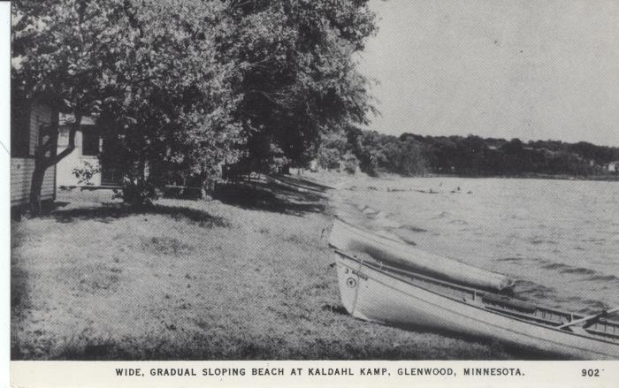 Wide, Gradual Sloping Beach at Kaldahl Kamp, Glenwood, Minnesota