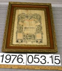 Certificate, Marriage