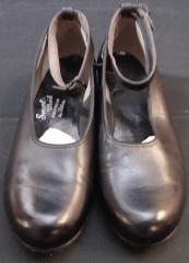 Women's Black Low Heeled Shoes
