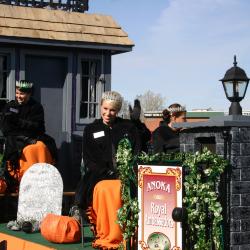 High School Marching Bands in Halloween Parade