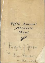 Fifth Annual Athletic Meet of the Southwest Minnesota I.S.A.L., May 15, 1903