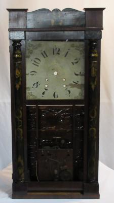 Shelf Clock, Pillar Scroll Top Case
