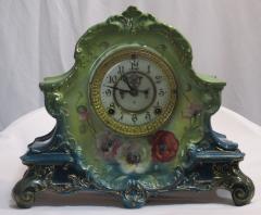 Mantel Clock, Porcelain