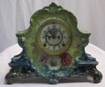 Mantel Clock, Porcelain