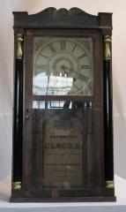 Shelf Clock, Pillar Scroll Top Case
