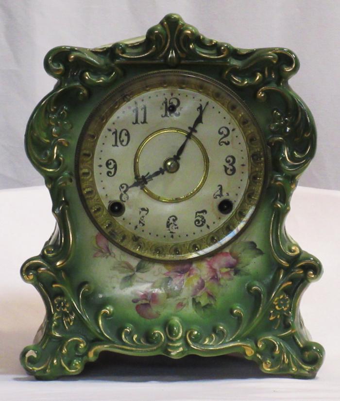 Mantel Clock, Porcelain