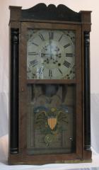 Shelf Clock, Pillar and Scroll
