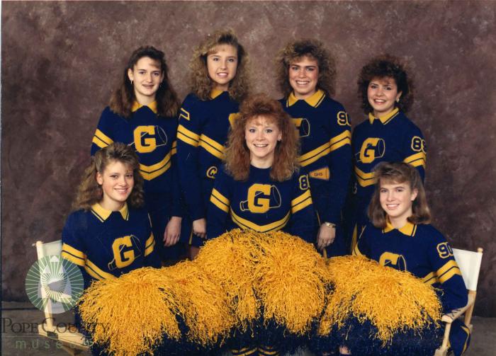 Cheerleaders for the fall 1988 Football Season