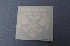 Pope County Together We Are Stronger Decal