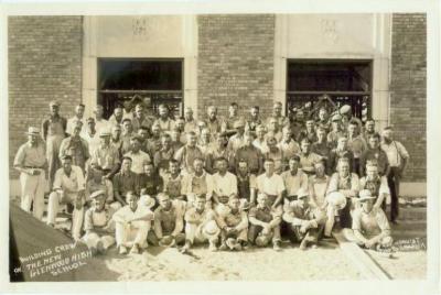 Building Crew on the New Glenwood High School