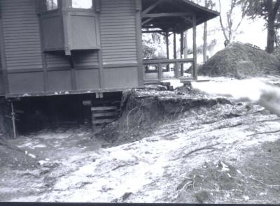 Fillebrown House Raised to Add Basement