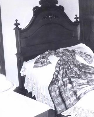 Dress in Brosius Room at Fillebrown House