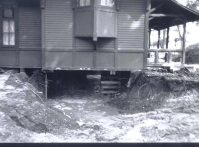 Fillebrown House Raised to Add Basement