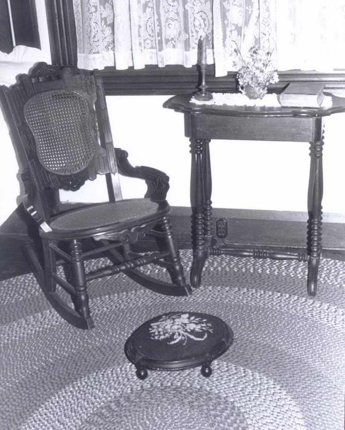Rocking Chair and Stool at Fillebrown House