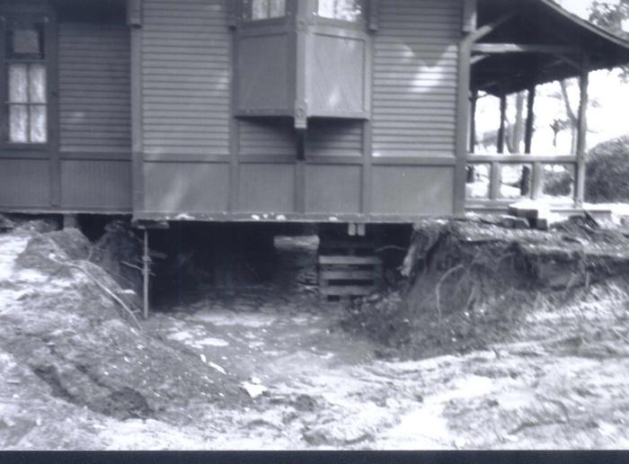 Fillebrown House Raised to Add Basement