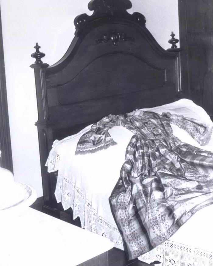 Dress in Brosius Room at Fillebrown House