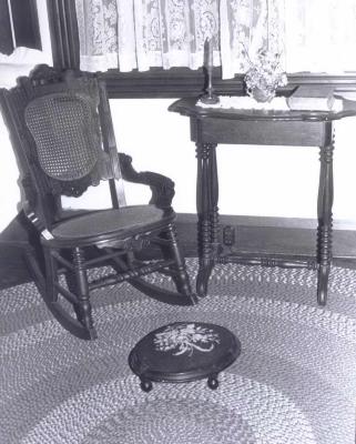Rocking Chair and Stool at Fillebrown House
