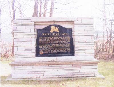 White Bear Lake Marker at Matoska Park