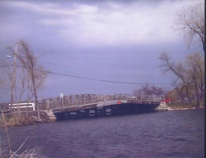 Manitou Island Bridge, Spring 2001