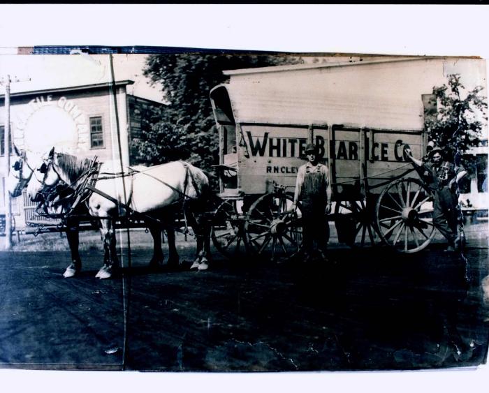 White Bear Ice Company Wagon