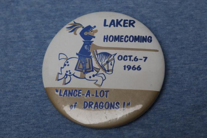 Glenwood High School Homecoming Button, 1966