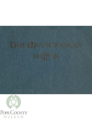Glenwood High School 1920 yearbook "Minnewaskan" Glenwood, Minnesota