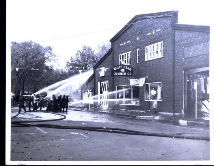 White Bear Lumber Company Fire