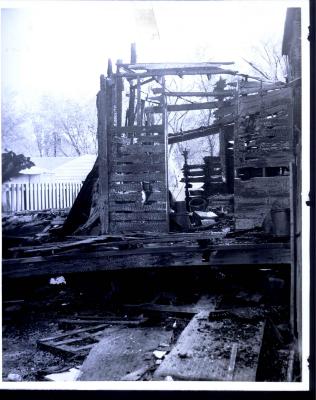 White Bear Lumber Company Fire Aftermath