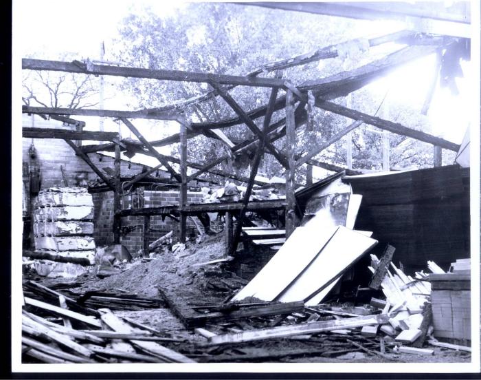 White Bear Lumber Company Fire Aftermath