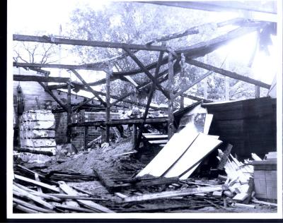 White Bear Lumber Company Fire Aftermath